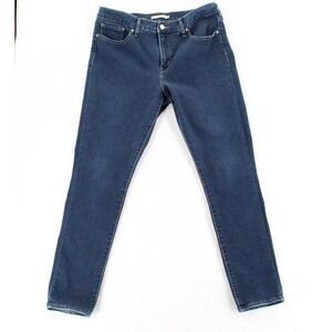 Levi's 311 Shaping Skinny Capri Women's Jeans Size 32 Blue Denim Stretch #2